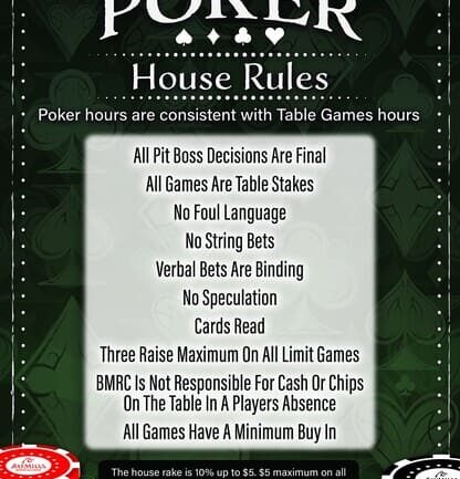 poker house rules